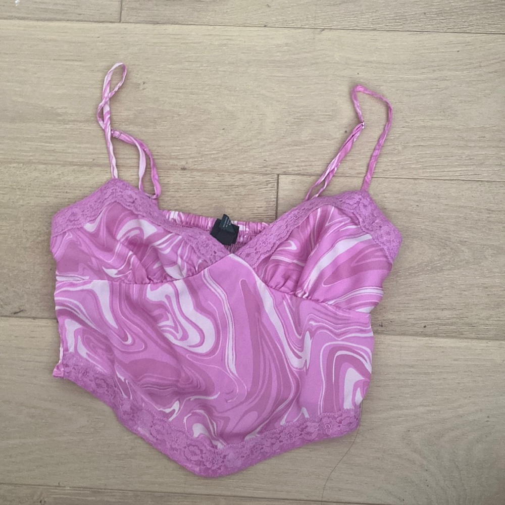 Pink crop top